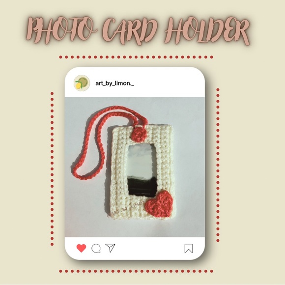 Accessories - Crochet Photo Card Keychain
